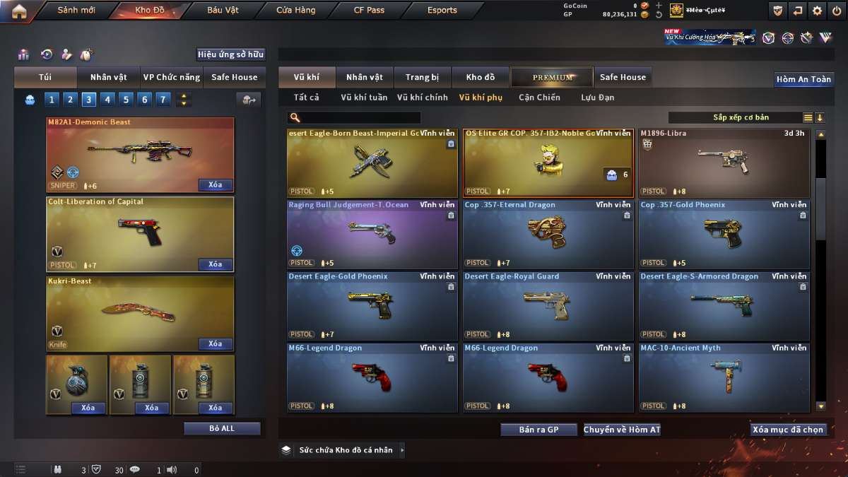shop acc cf uy tin gia re